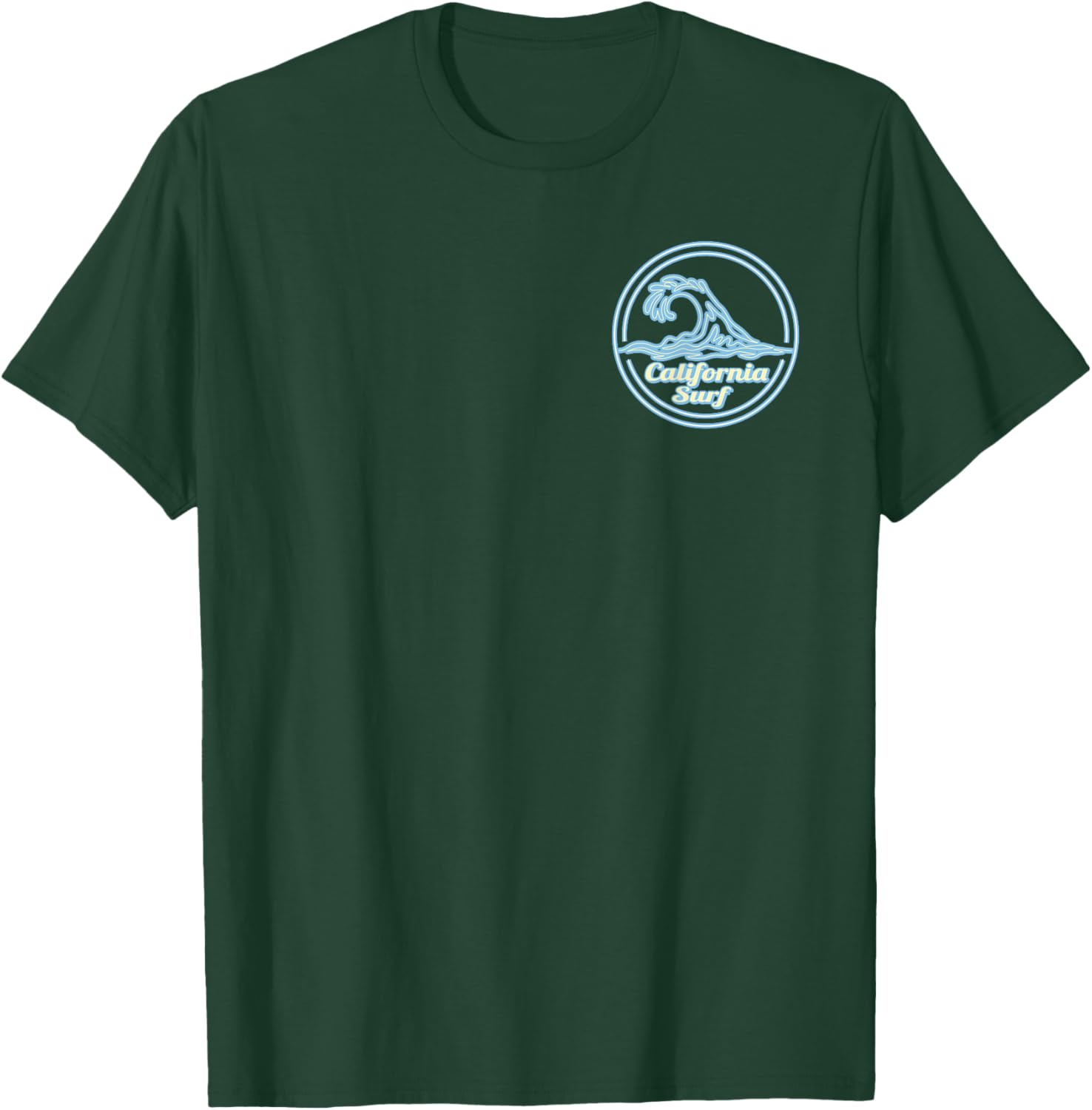 Mavericks Beach Big Wave Surf Club, surfing graphic T-Shirt - T-Shirt | Forest