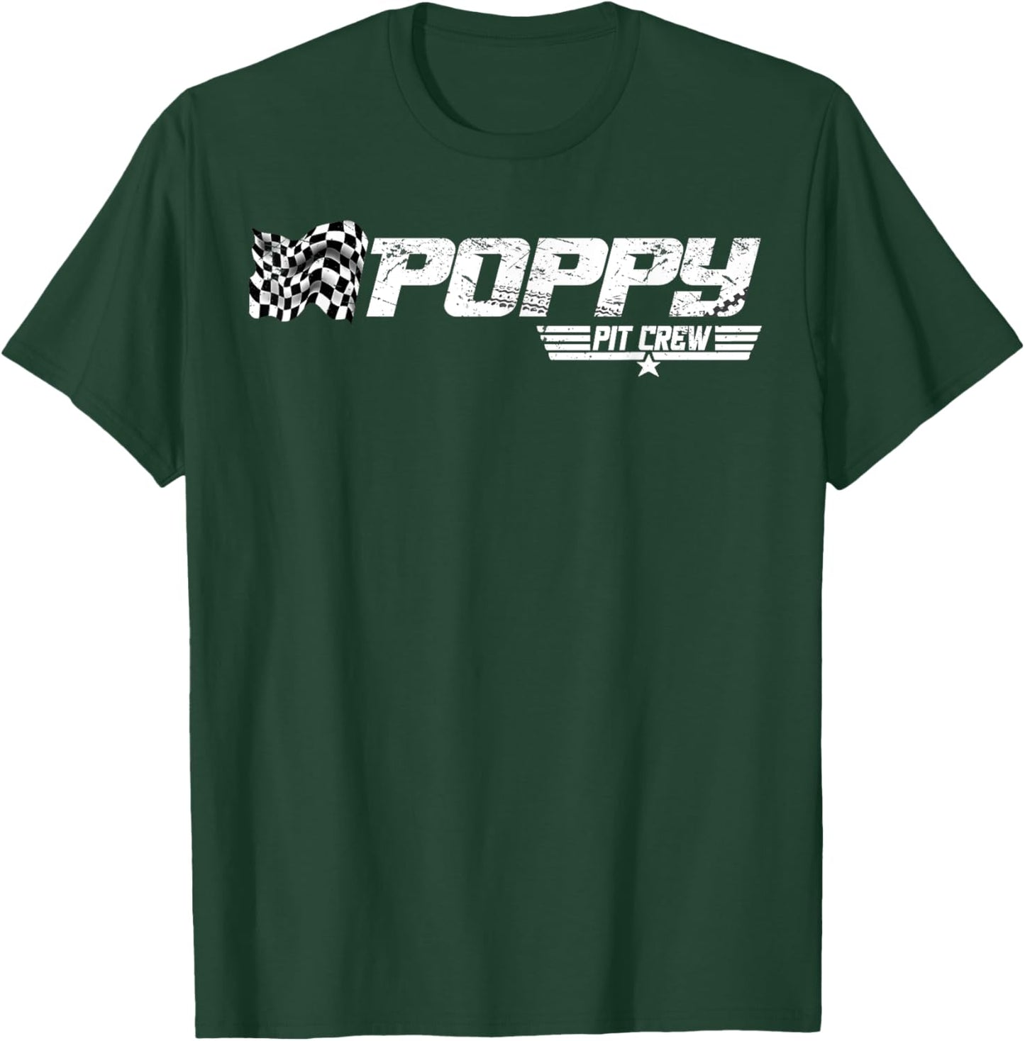 Poppy Pit Crew Race Car Birthday Family Racing T-Shirt - T-Shirt | Forest