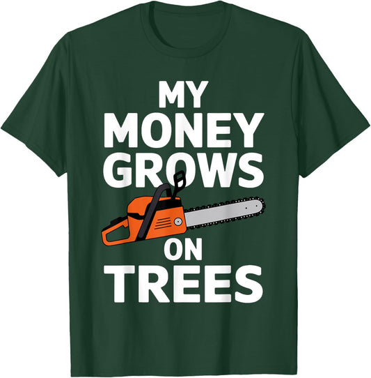 Funny Lumberjack Art Men Women Chainsaw Tree Logger Arborist T-Shirt - T-Shirt | Forest