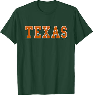 Graphic Crew Inc. TEXAS - Throwback Design - Classic T-Shirt - T-Shirt | Forest