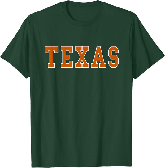 Graphic Crew Inc. TEXAS - Throwback Design - Classic T-Shirt - T-Shirt | Forest