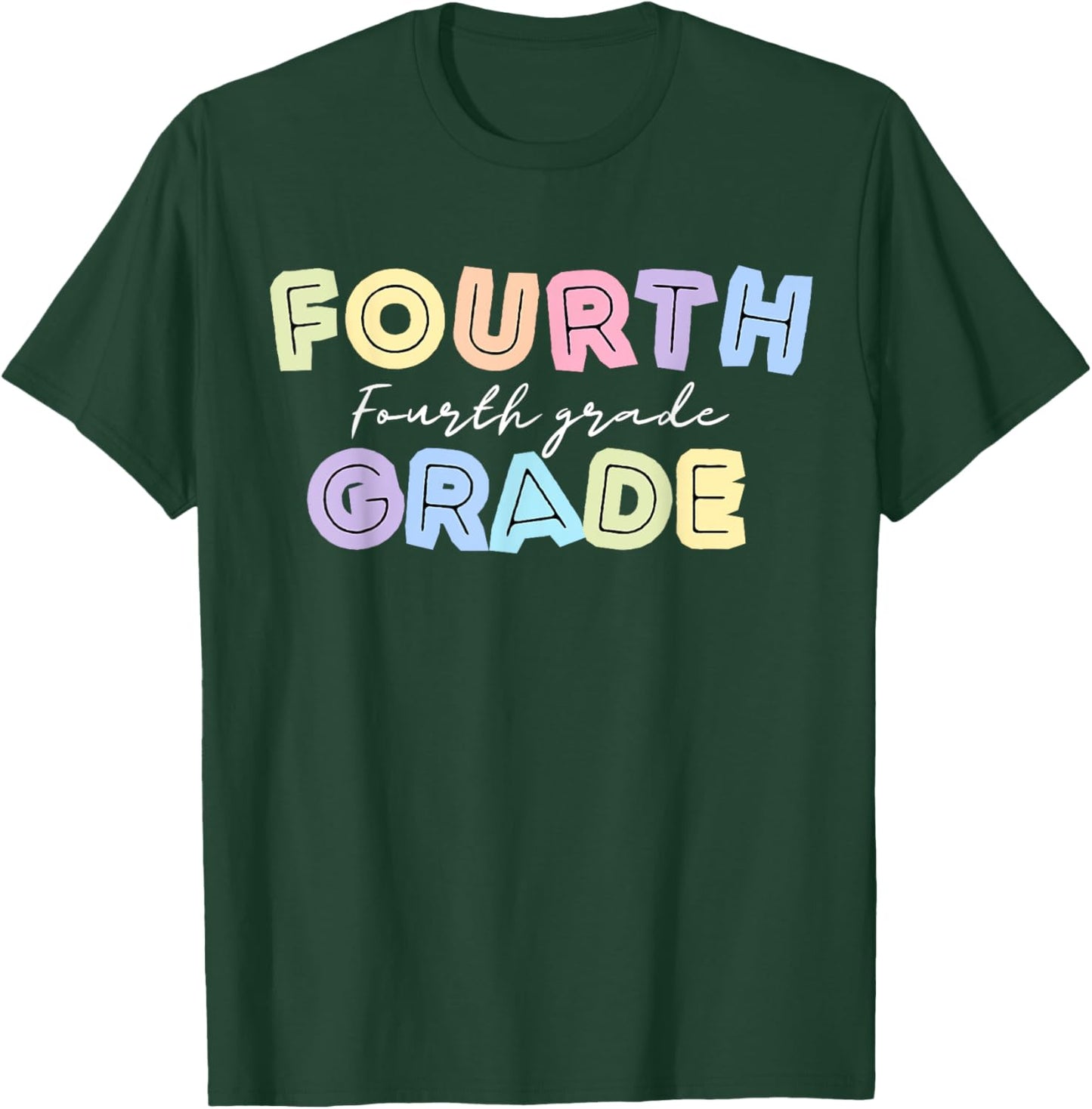 First day Teachers Welcome back to School Team 4th grade Men Women Kids T-Shirt - T-Shirt | Forest