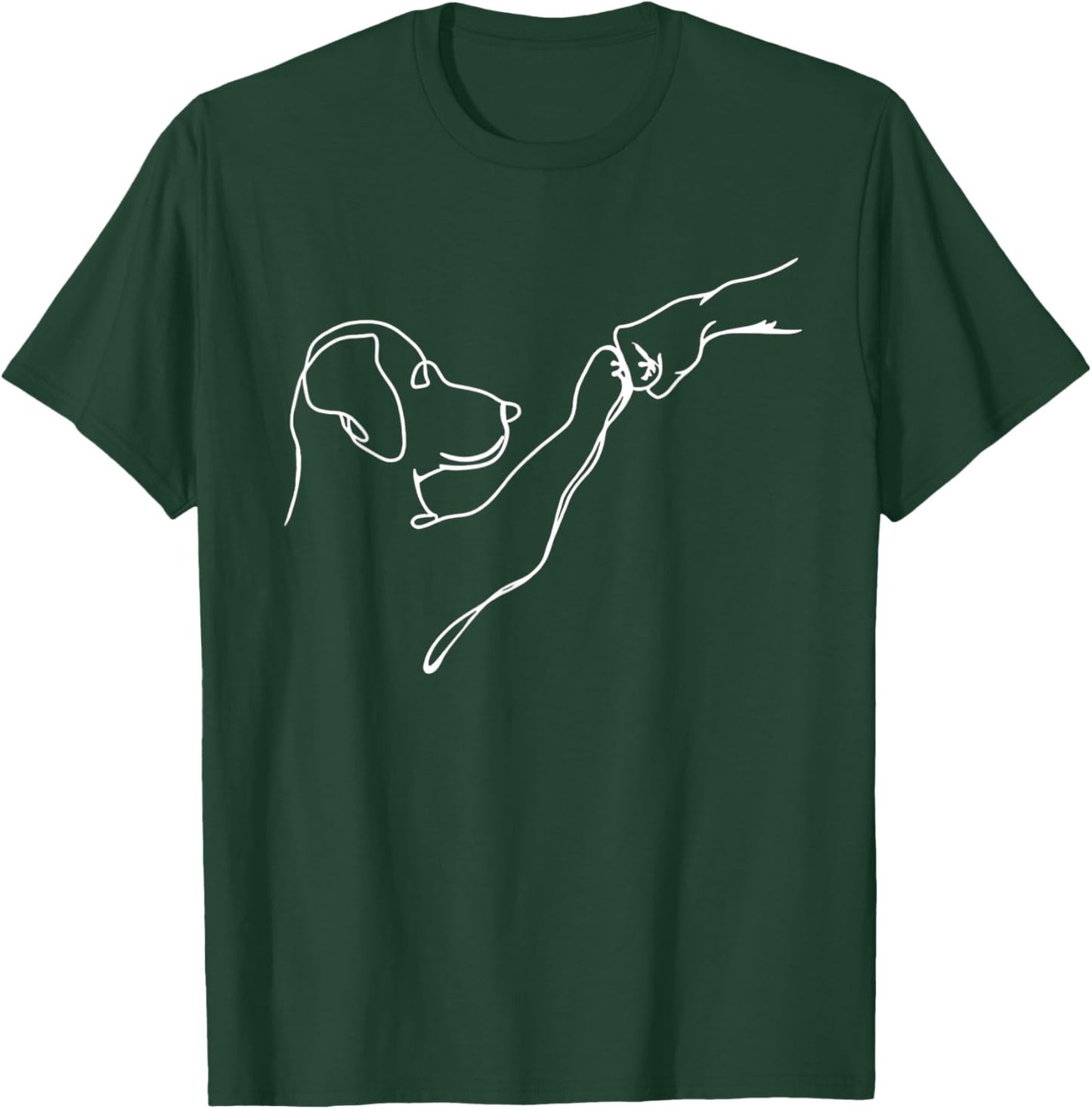 Dog Fist bump, Dog Lover Dog Mom Dog Dad, Labrador Retriever T-Shirt - T-Shirt | Forest