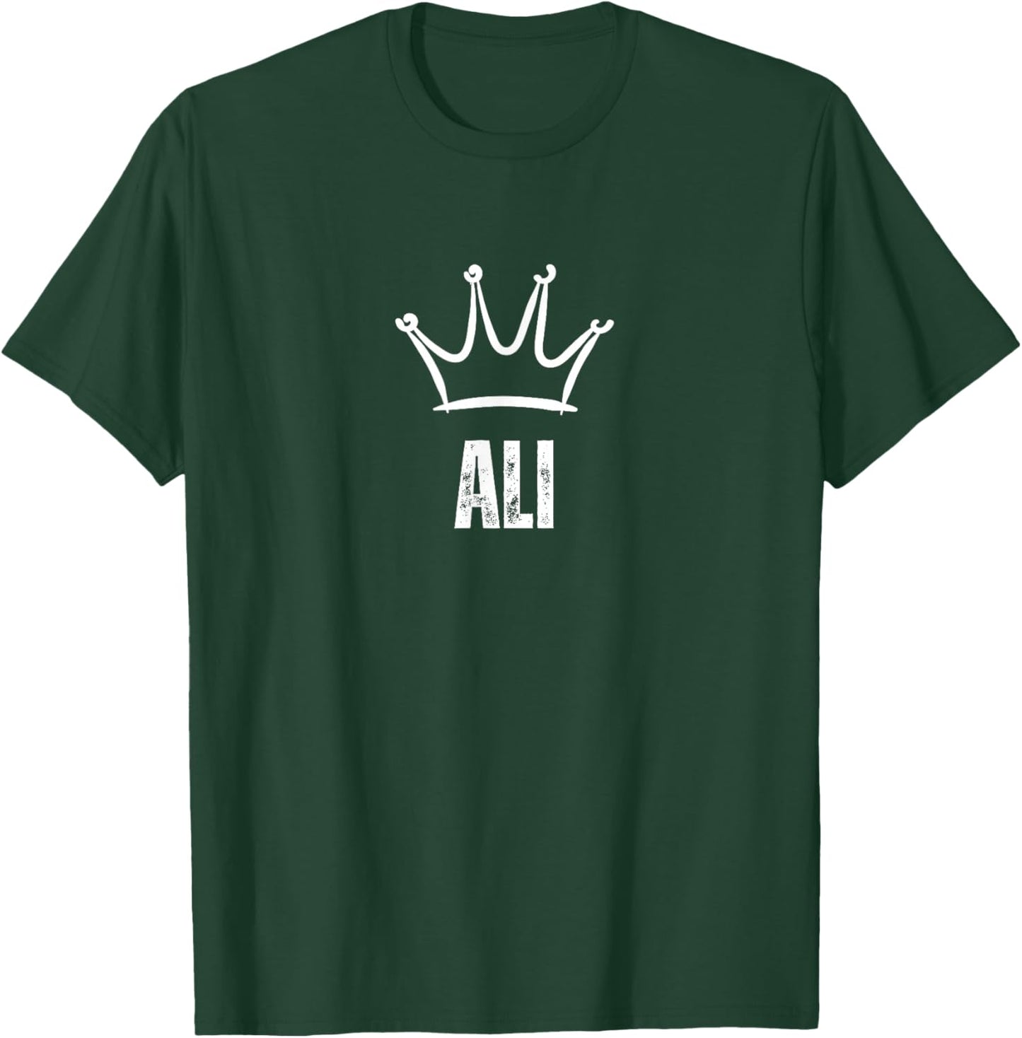 King Ali Crown - Custom First Name Birthday #1 Winner T-Shirt - T-Shirt | Forest