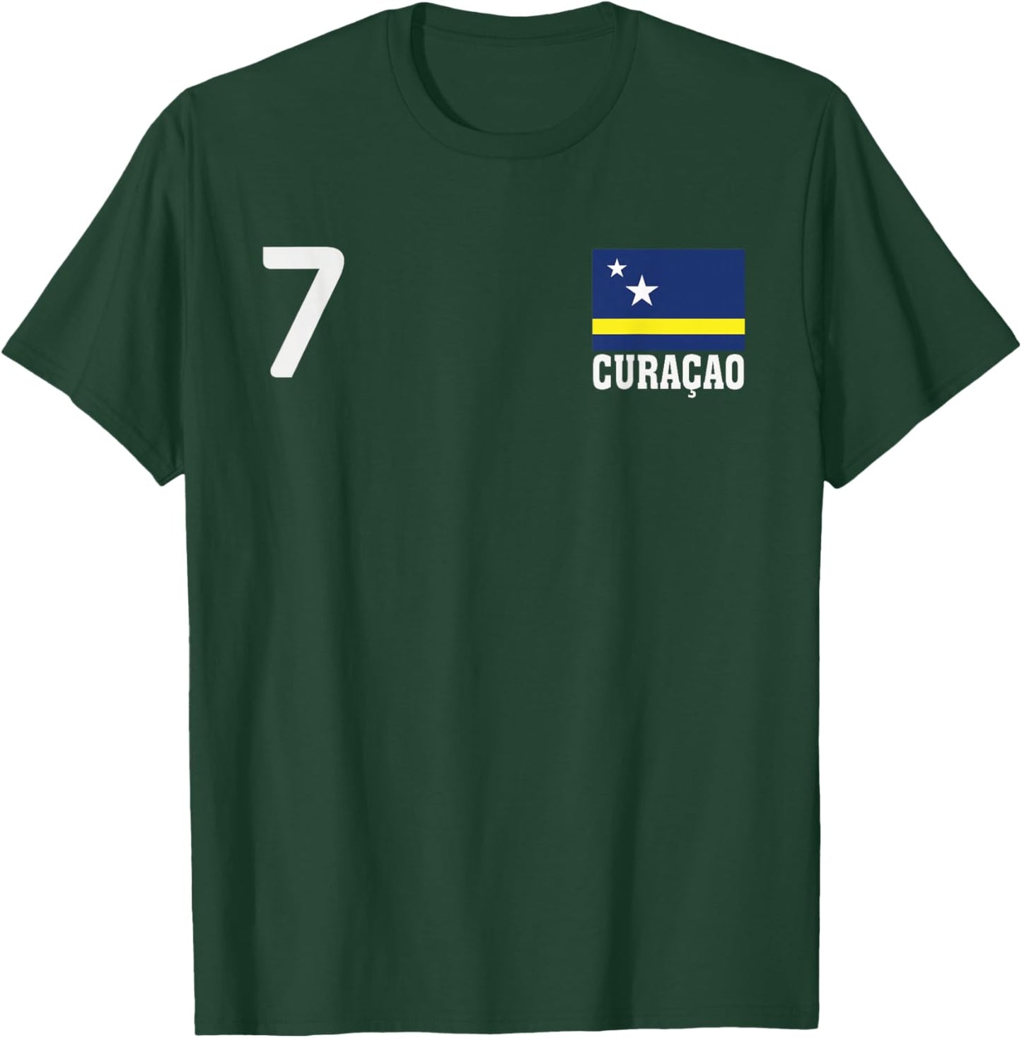 Curacao Nummer Nationalflagge Country Pride Heritage T-Shirt - T-Shirt | Forest