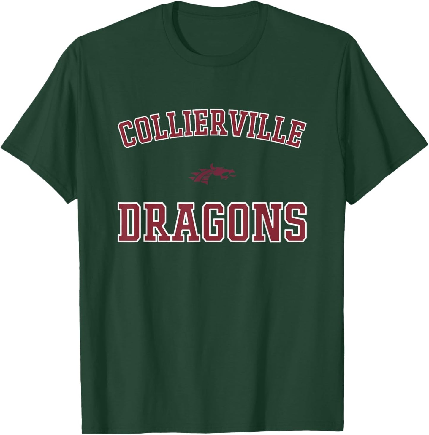 Collierville Dragons Logo Varsity HS T-Shirt - T-Shirt | Forest