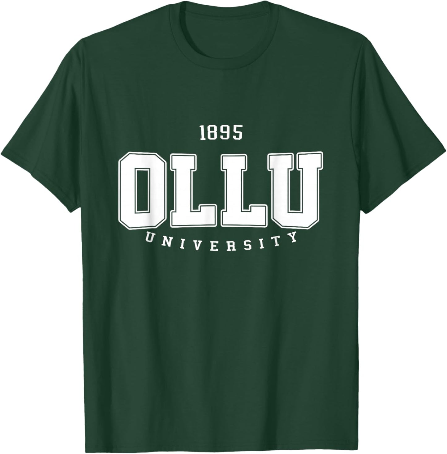 OLLU Arch Vintage Athletic Sports Women T-Shirt - T-Shirt | Forest