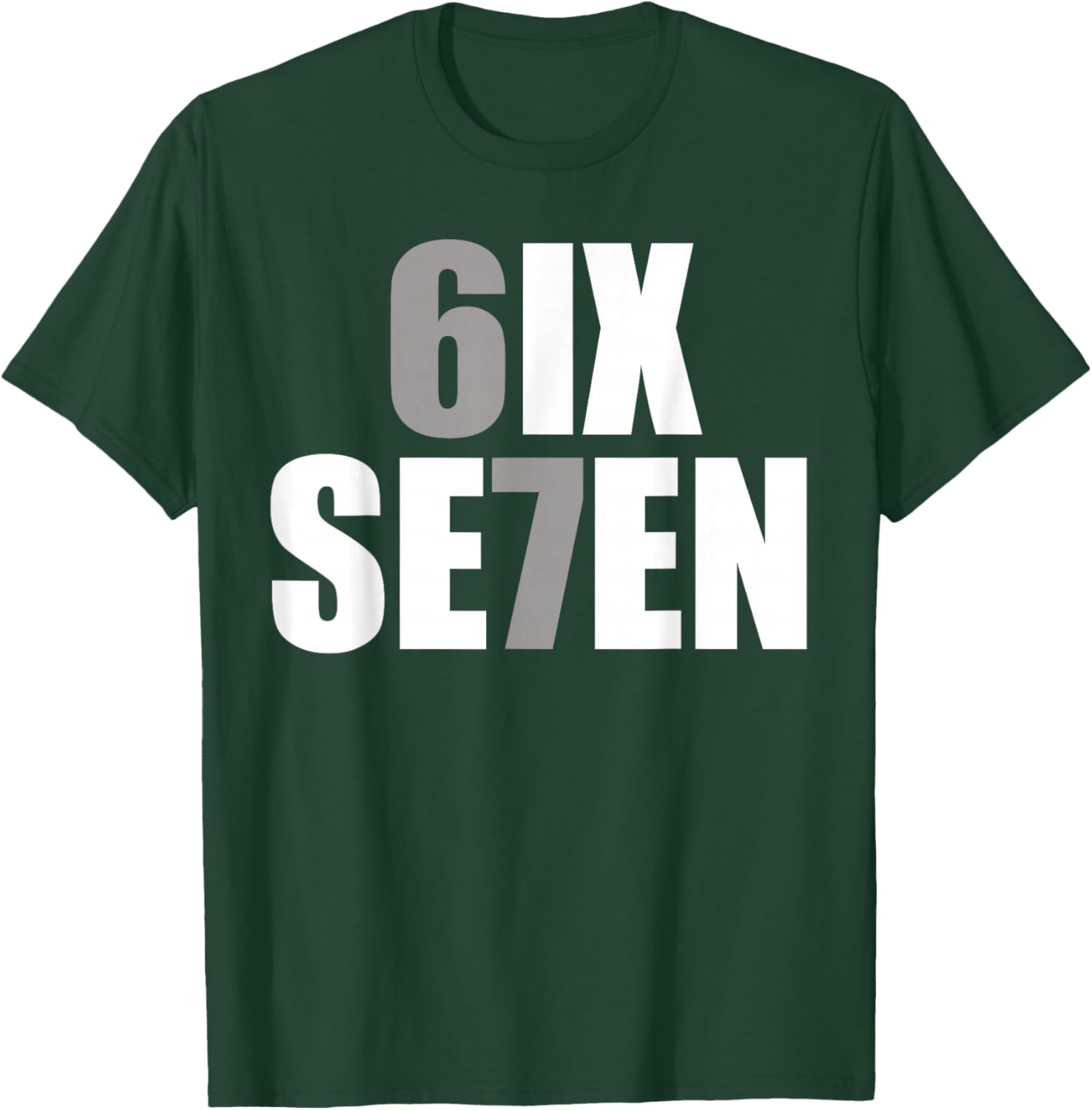 Fun Six Seven 6 7 Meme Design 6 7 T-Shirt - T-Shirt | Forest