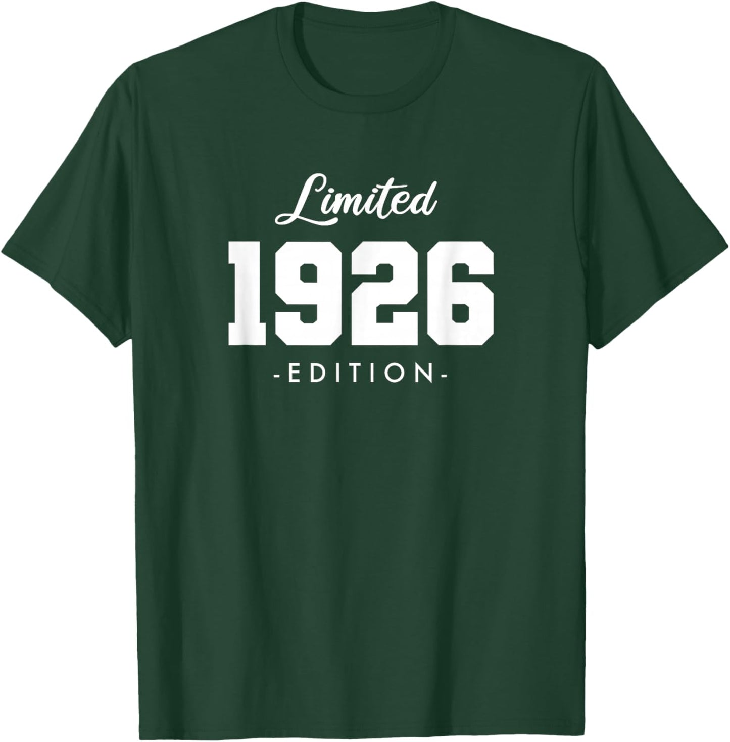 100 Jahre Jahrgang 1926 Limited Edition 100. Geburtstag T-Shirt - T-Shirt | Forest