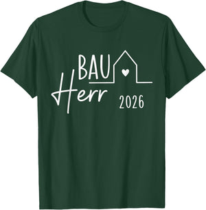 Bauherr 2026 Hausbau T-Shirt - T-Shirt | Forest