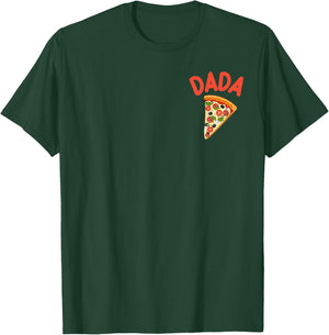 Dada Dad Pizza 1st Birthday Boy Girl Family Matching Party T-Shirt - T-Shirt | Forest