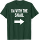 I'm with The Snail Halloween Snail T-Shirt - T-Shirt | Forest