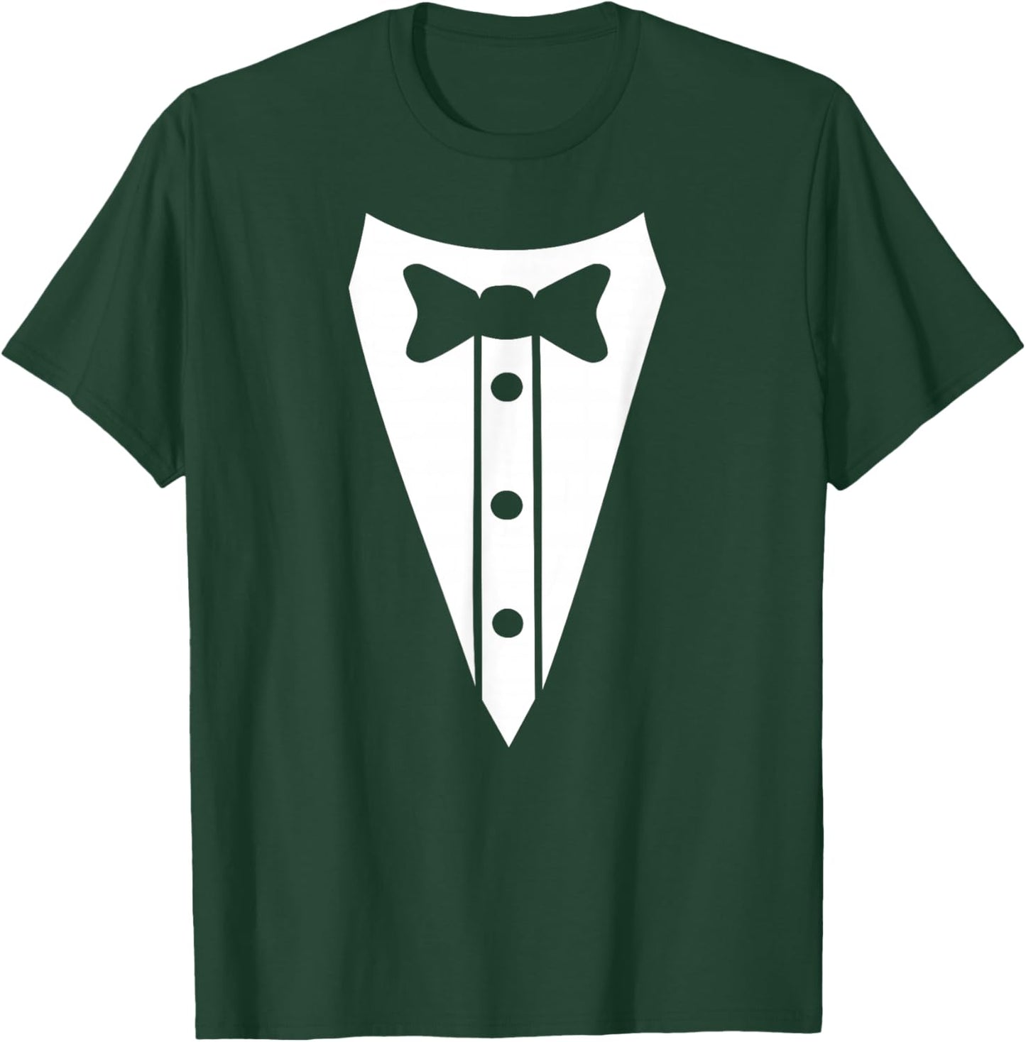 Anzug Aufdruck mit Fliege Smoking Hemd Ersatz festliches T-Shirt - T-Shirt | Forest
