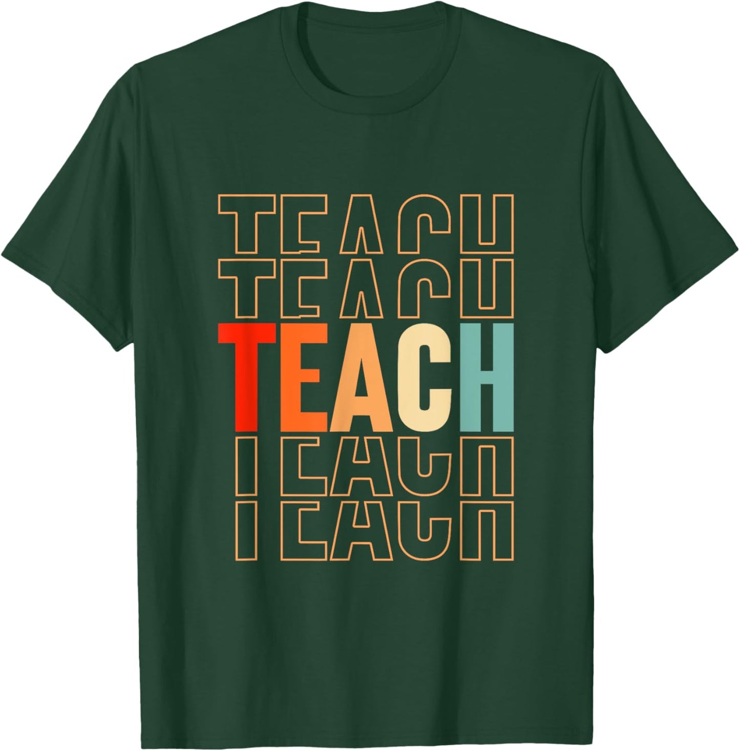 Funny Techer Design Women School Teaching Lover T-Shirt - T-Shirt | Forest