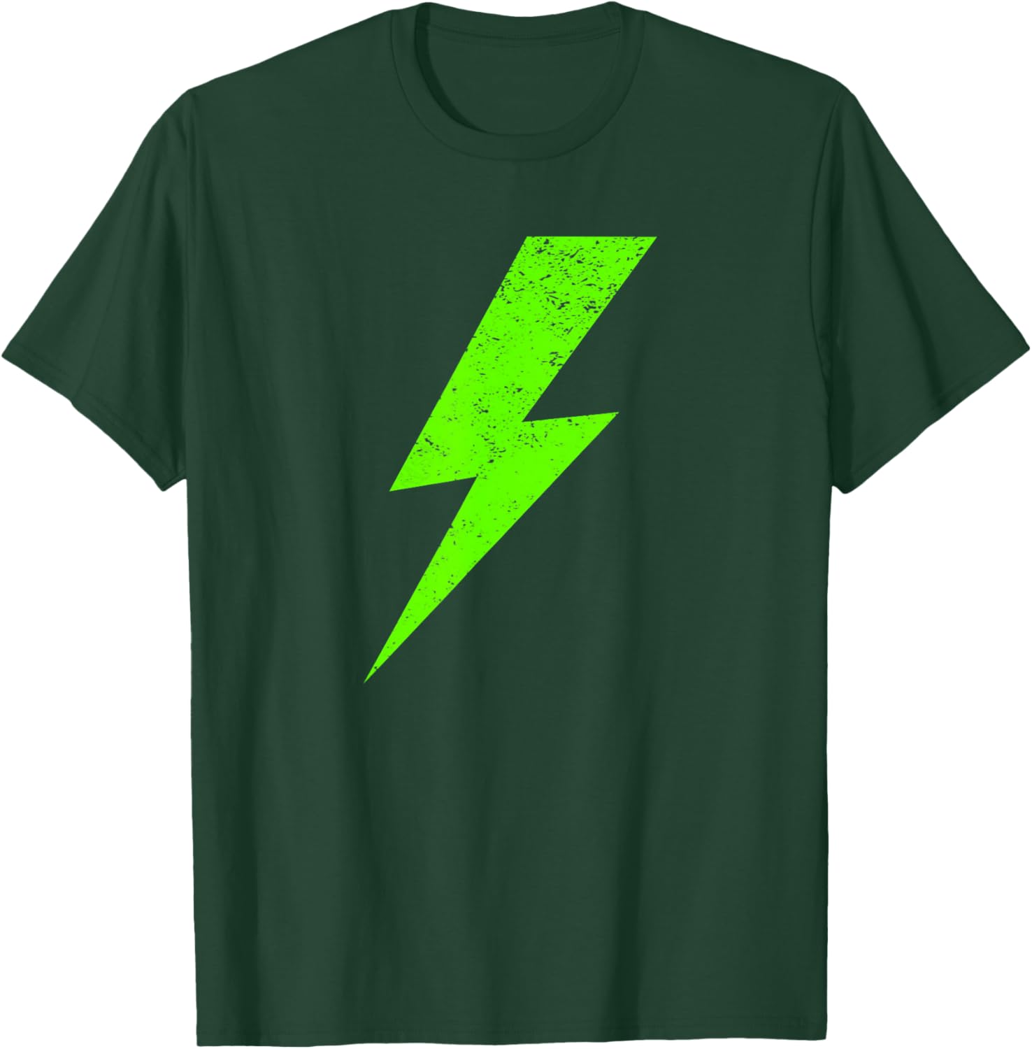 Simple Lightning Green Bolt T-Shirt - T-Shirt | Forest