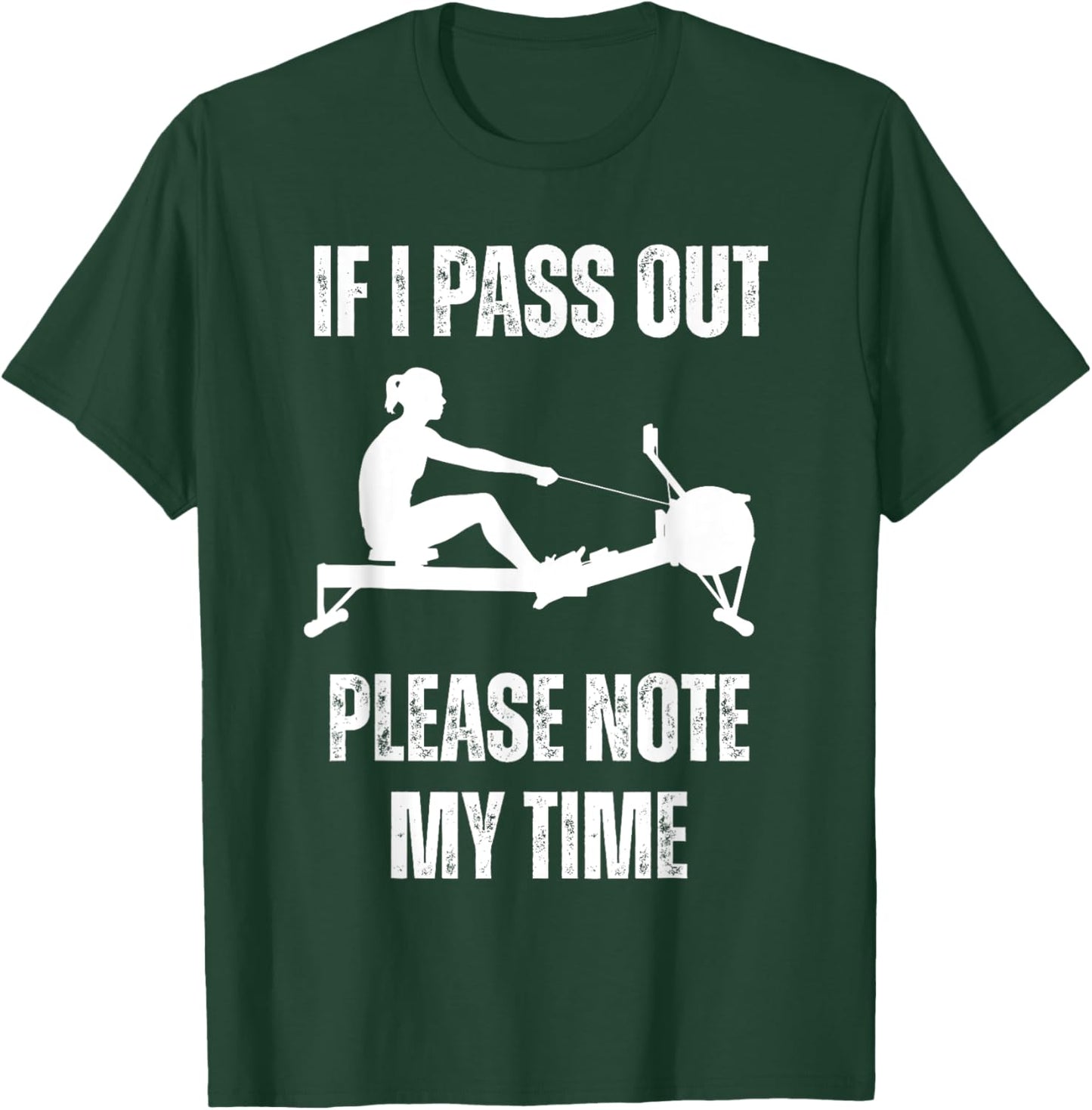 Funny ERG Machine Gym Ergometer Rowing Exercise T-Shirt - T-Shirt | Forest