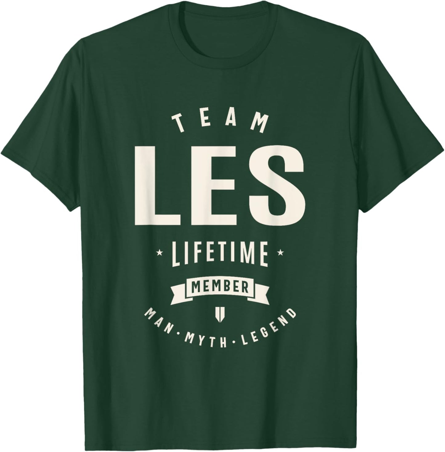 Team Les Lifetime Member Funny Name Les T-Shirt - T-Shirt | Forest