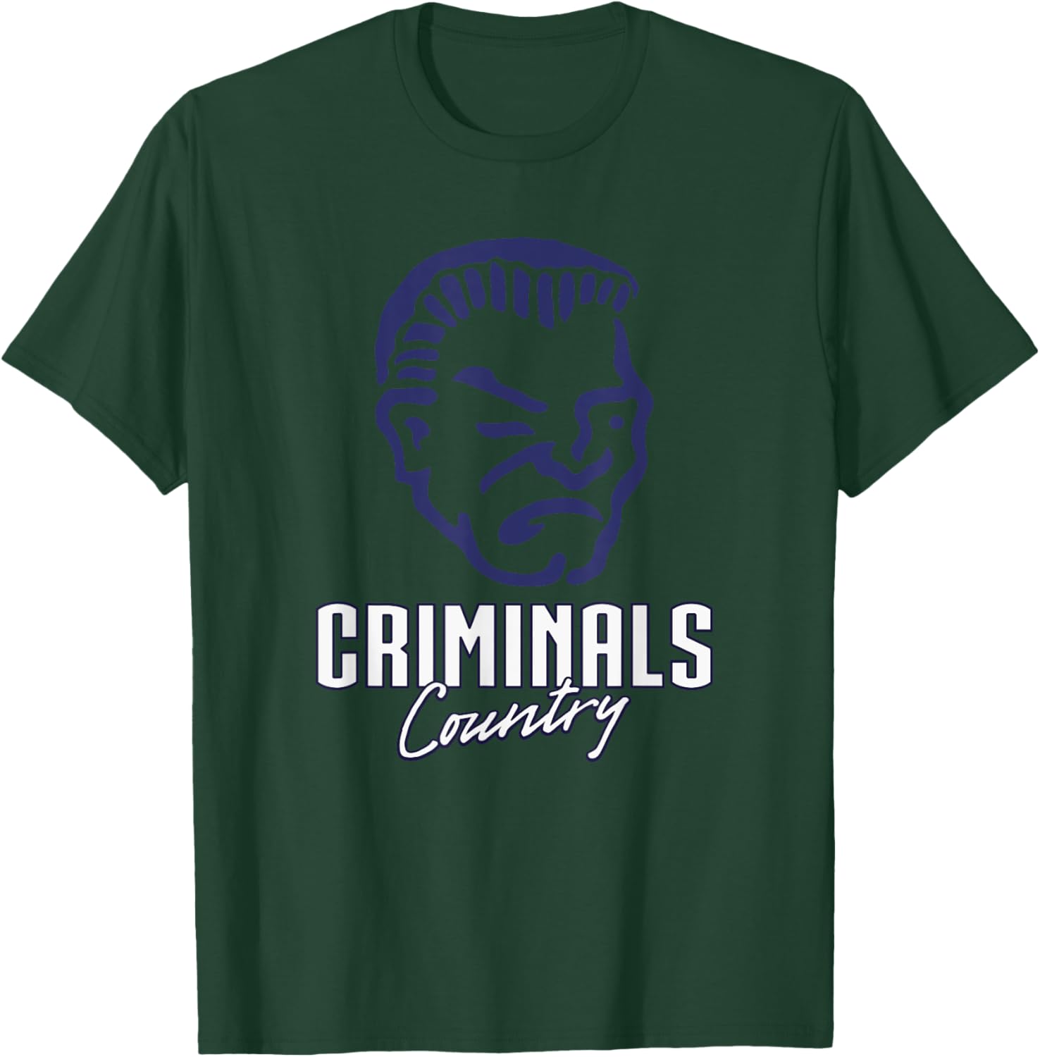 Yuma Criminals Logo Country HS T-Shirt - T-Shirt | Forest