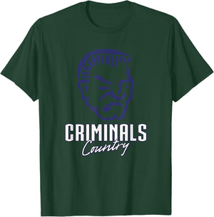 Yuma Criminals Logo Country HS T-Shirt - T-Shirt | Forest