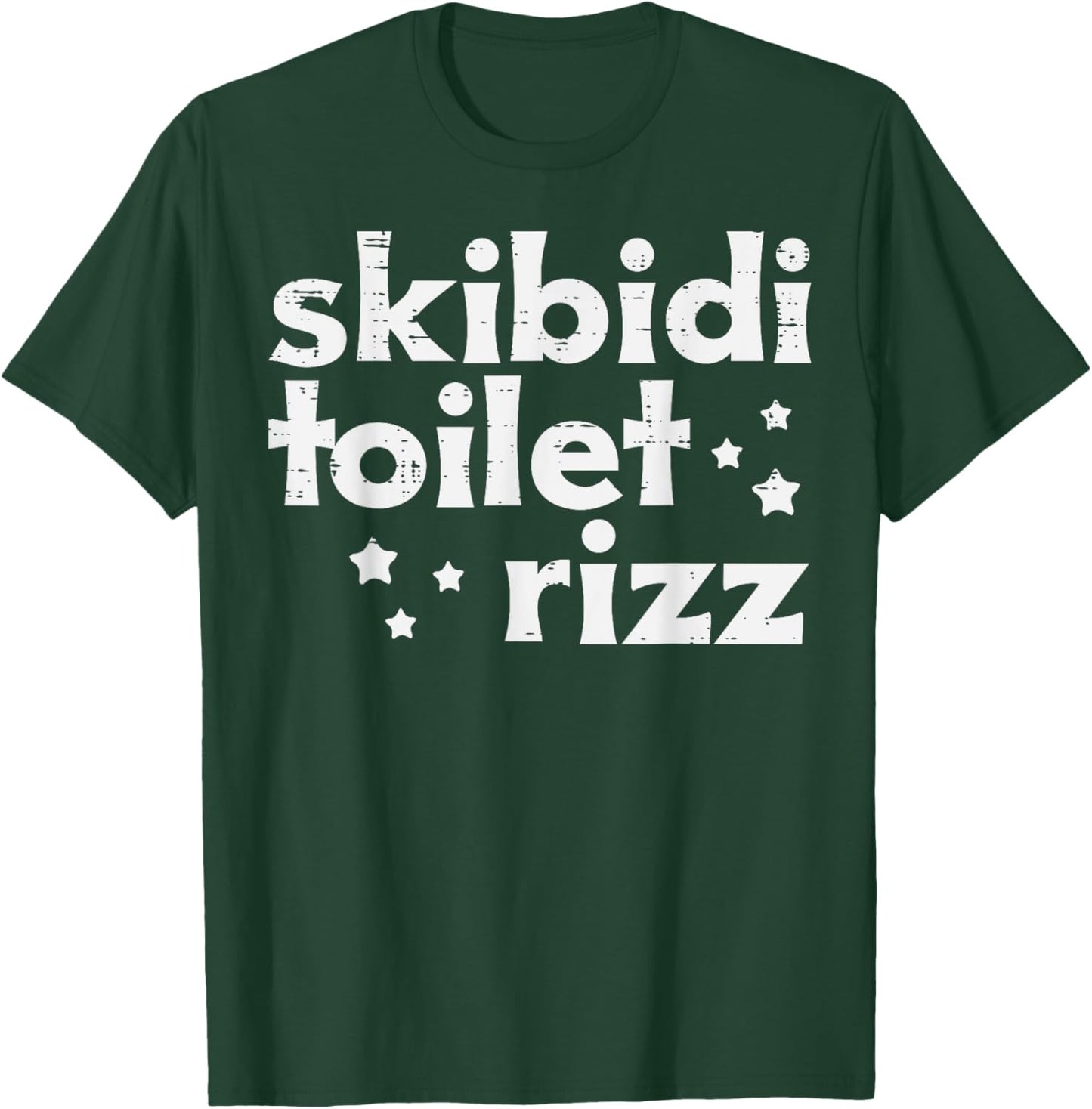 Skibidi Toilet Rizz Funny Saying Meme Boys Kids Men Women T-Shirt - T-Shirt | Forest