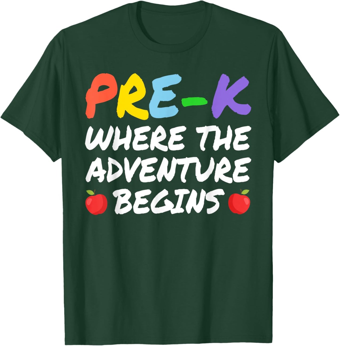 Funny Pre-K Teacher Art Women Kindergarten Preschool T-Shirt - T-Shirt | Forest