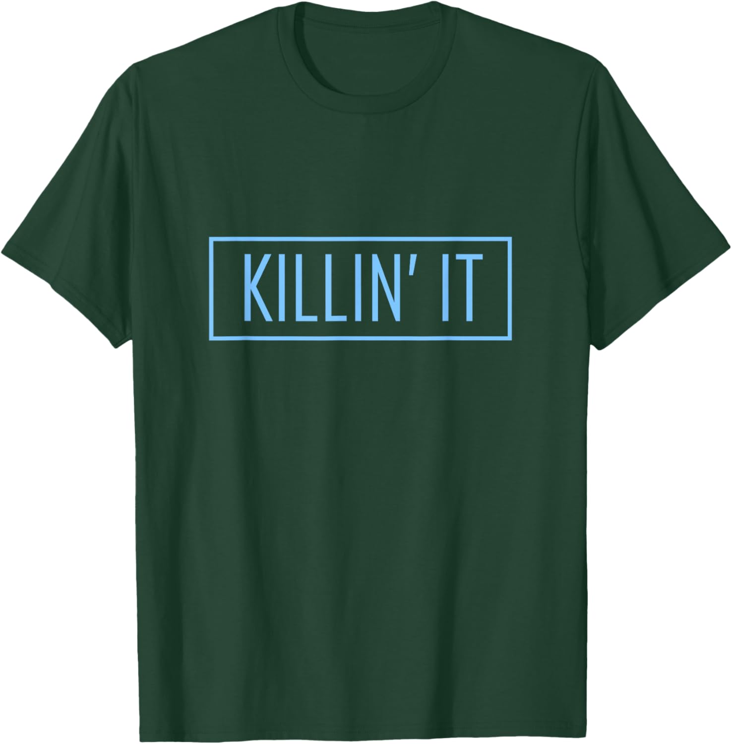 Blue Killin' Blue Color Graphic T-Shirt - T-Shirt | Forest