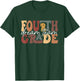 Retro fourth Grade Dream Team Groovy Teacher Back to School T-Shirt - T-Shirt | Forest
