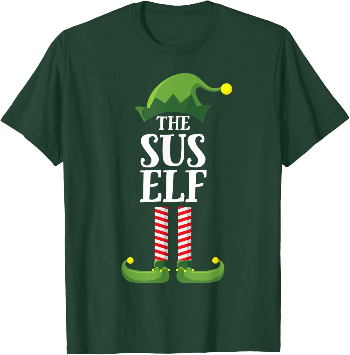 Sus Elf Matching Family Group Funny Christmas T-Shirt - T-Shirt | Forest