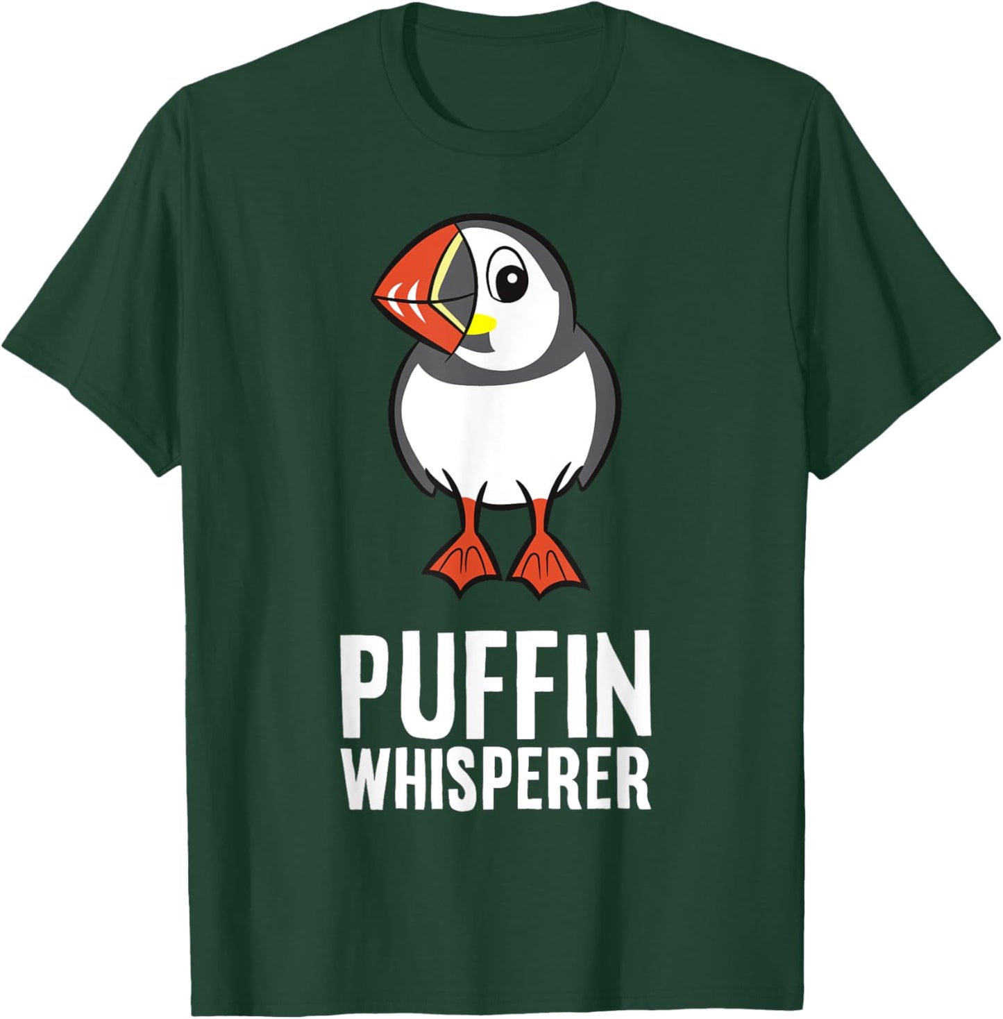 Puffin Whisperer T-Shirt - T-Shirt | Forest
