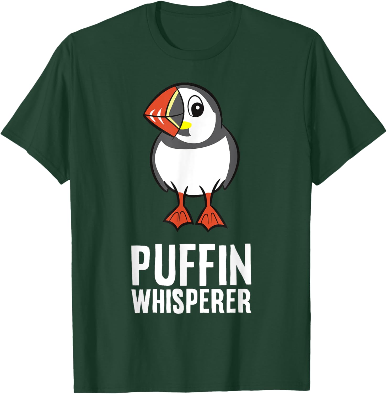 Puffin Whisperer T-Shirt - T-Shirt | Forest