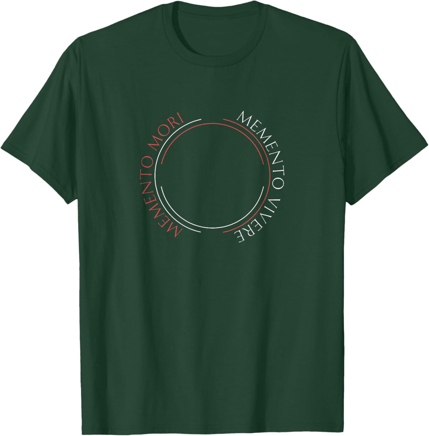 Memento Mori Memento Vivere Stoic Philosophy T-Shirt - T-Shirt | Forest