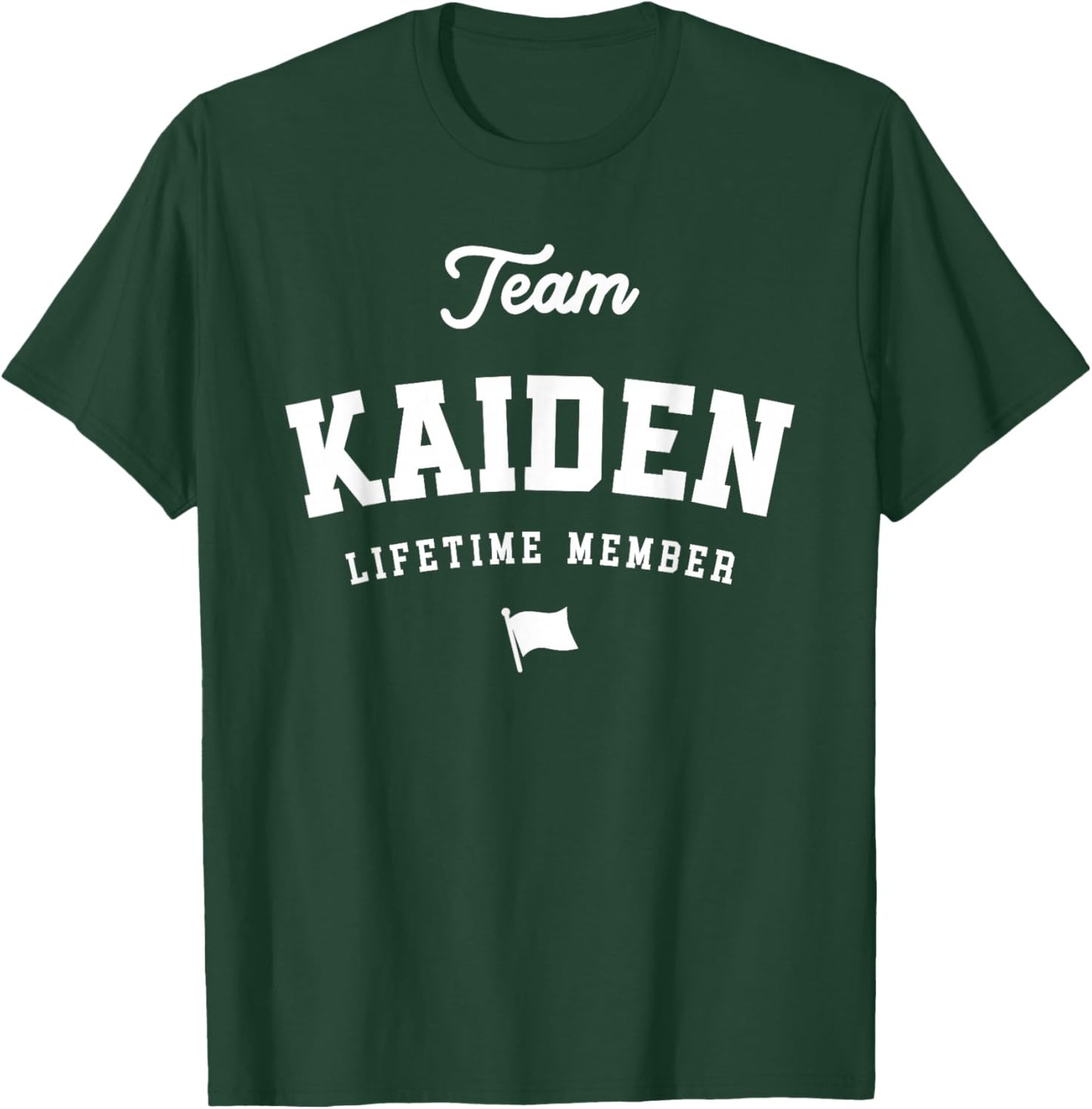 Team Kaiden Lifetime Member Funny Name Kaiden T-Shirt - T-Shirt | Forest