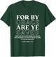 For By Grace Are Ye Saved, Faith Bible Verse Christian T-Shirt - T-Shirt | Forest