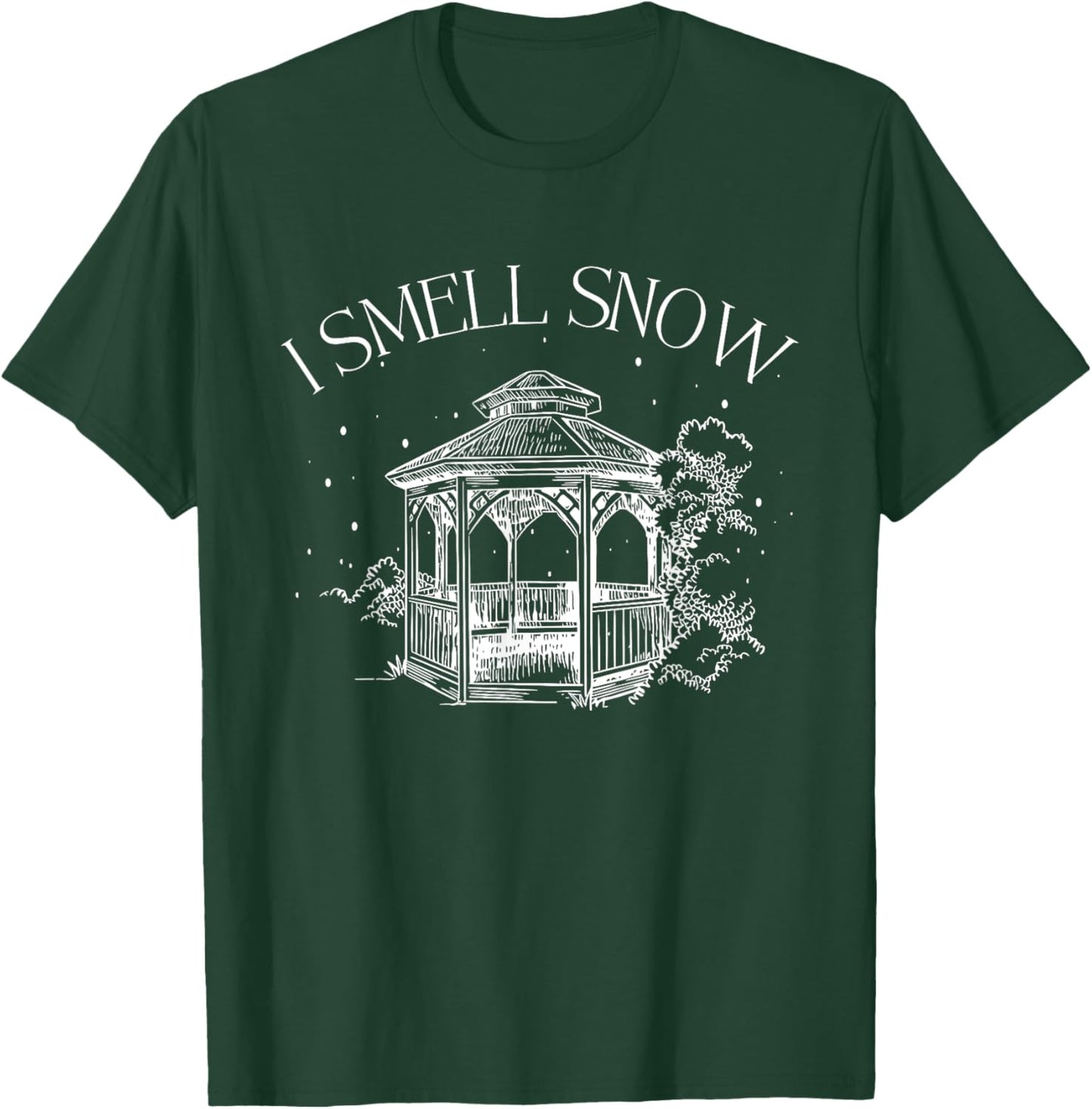 I Smell Snow Winter Christmas Snowball Design T-Shirt - T-Shirt | Forest