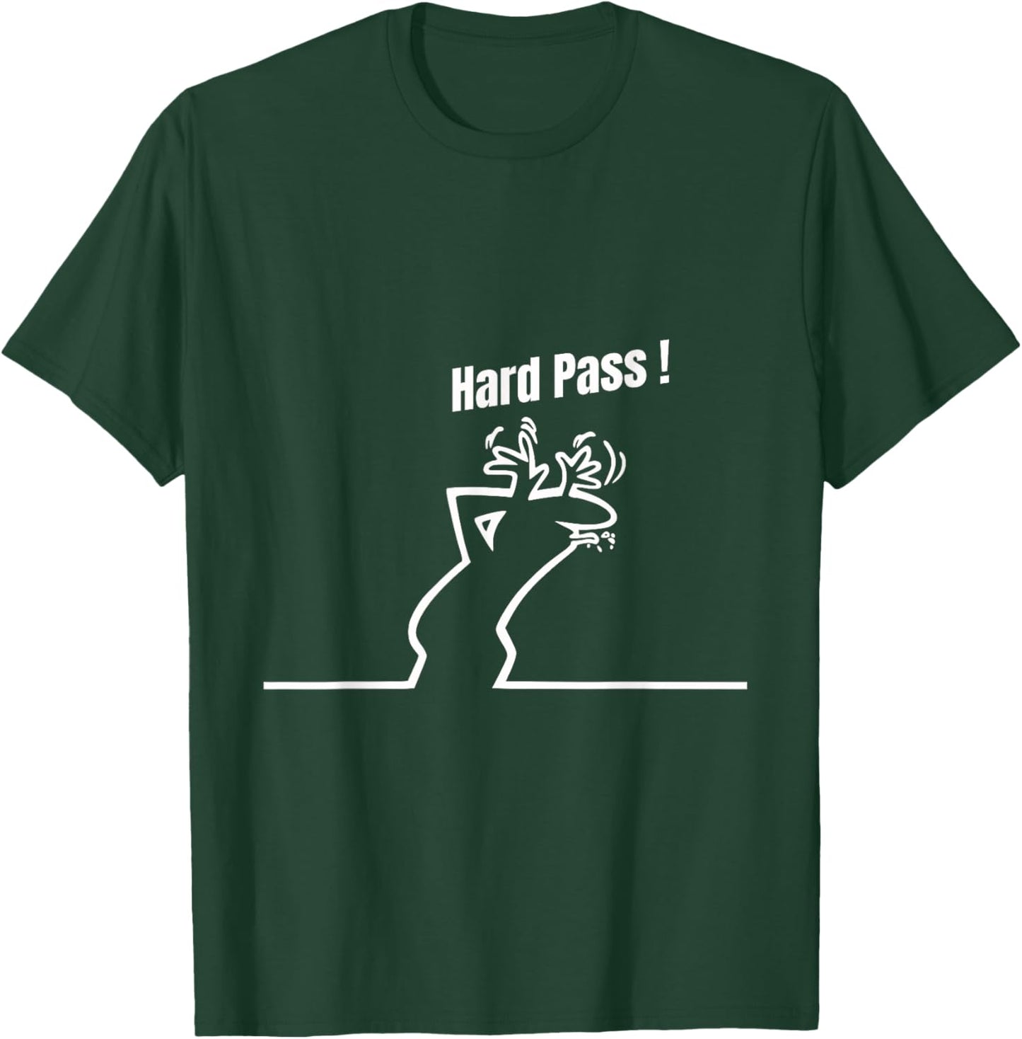 Hard Pass Design Inspired by the Iconic La Linea Style T-Shirt - T-Shirt | Forest
