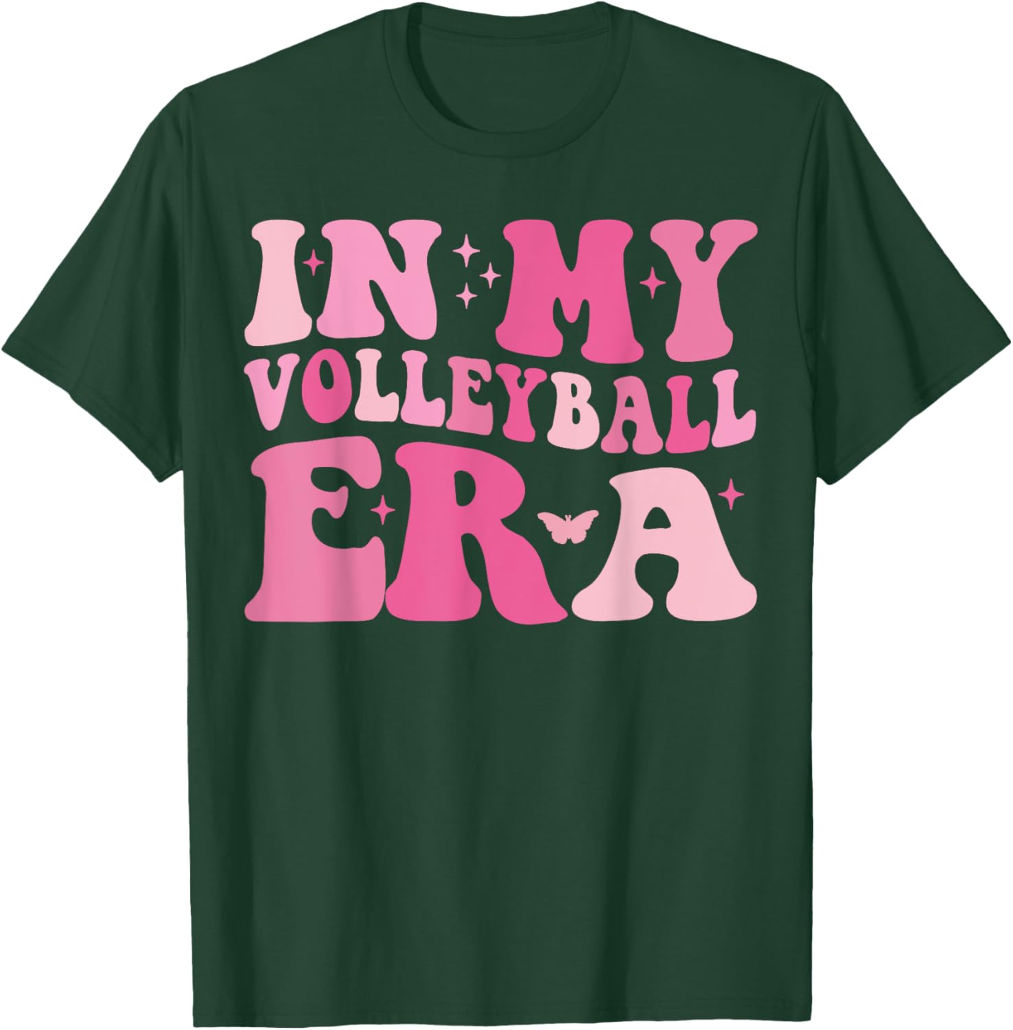 In My Volleyball Era Volleyball Lover Coach Player Sports T-Shirt - T-Shirt | Forest