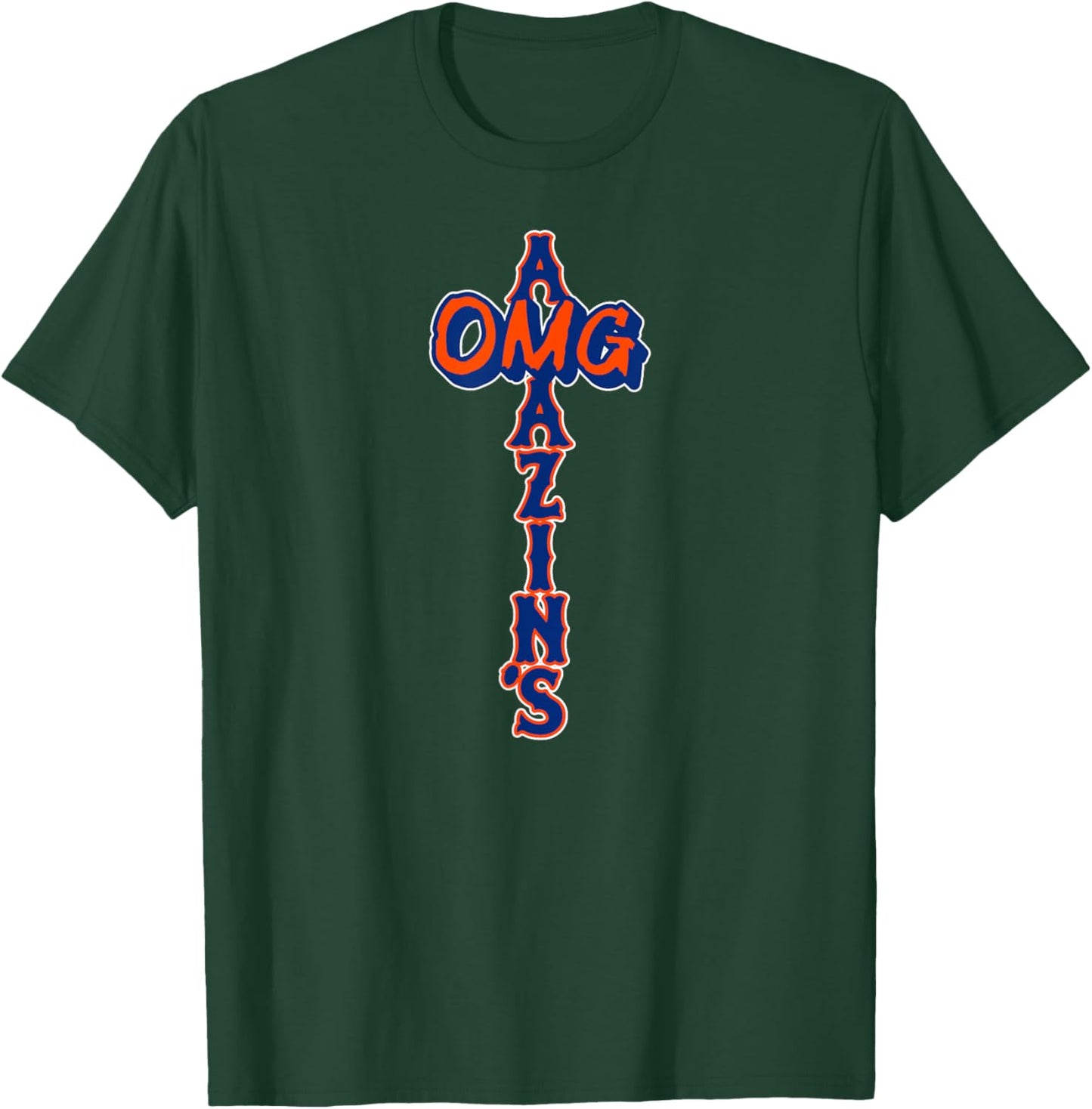 OMG Amazin's - New York Baseball T-Shirt - T-Shirt | Forest