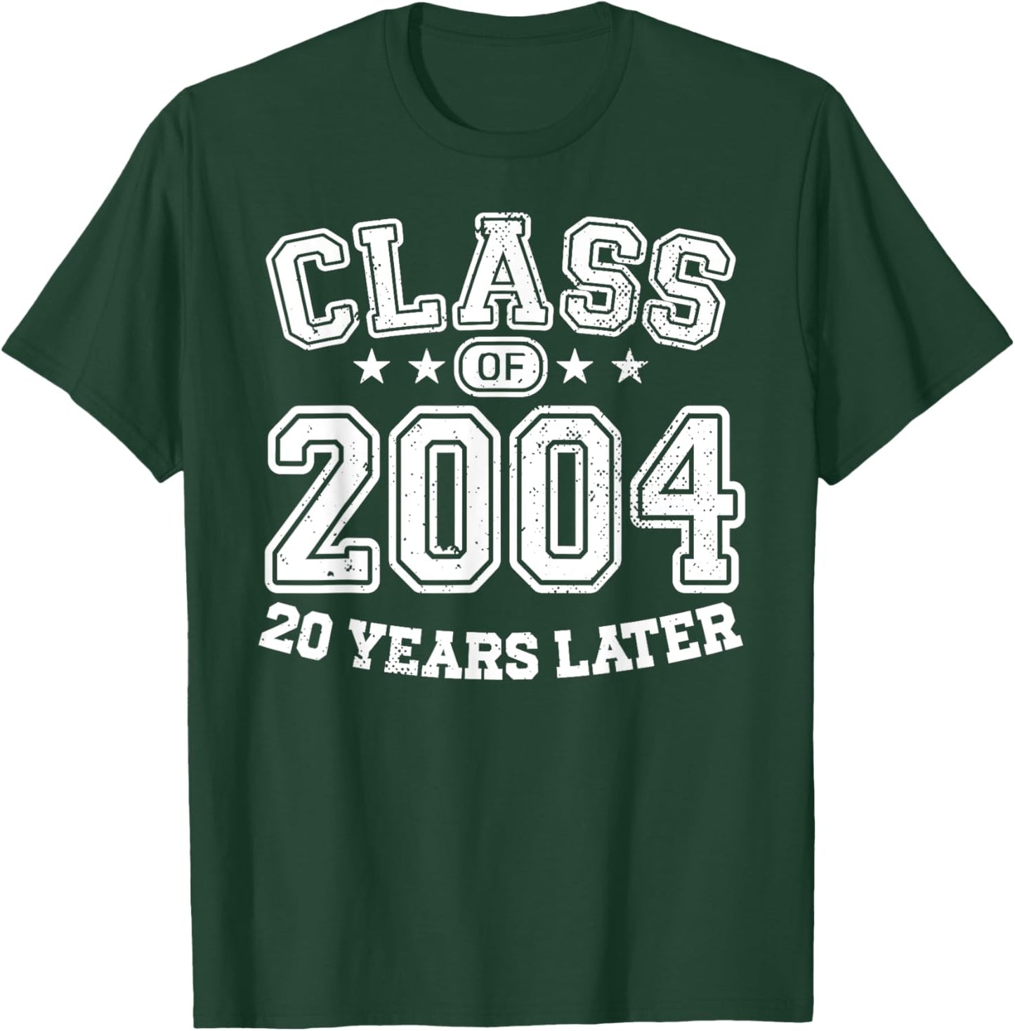 Class 2004 High School Alumni 20 Yrs 2024 College Reunion T-Shirt - T-Shirt | Forest