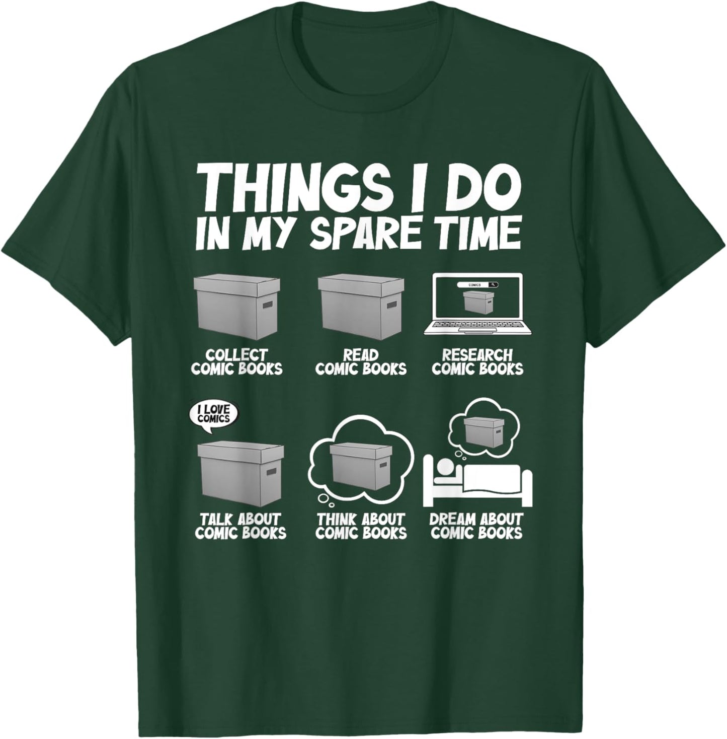 Best Comic Book Design Women Comic Book Collectors T-Shirt - T-Shirt | Forest