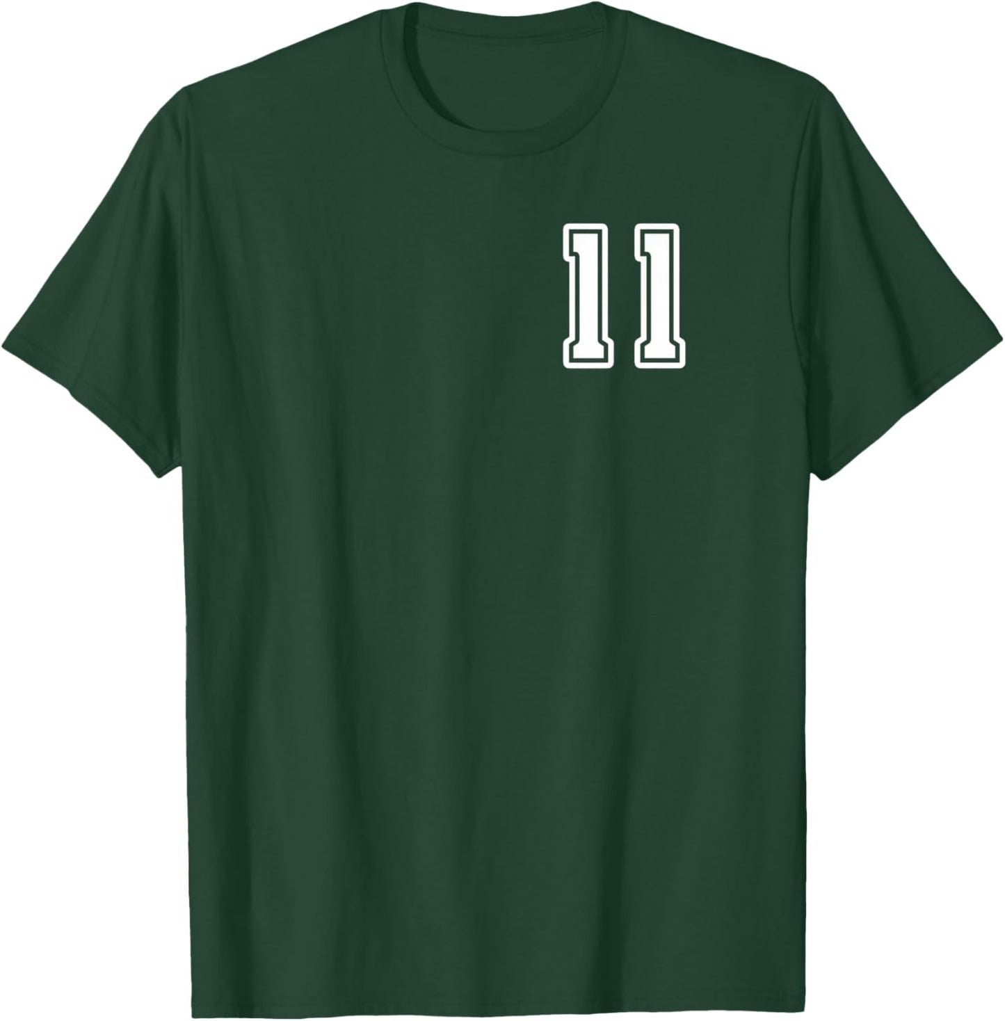 Number 11 Shirt #11 Player Sports Team Men Women Kids T-Shirt - T-Shirt | Forest