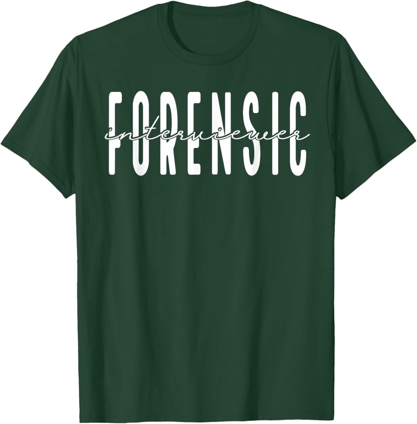 Forensic Interviewer , Small, Black T-Shirt - T-Shirt | Forest