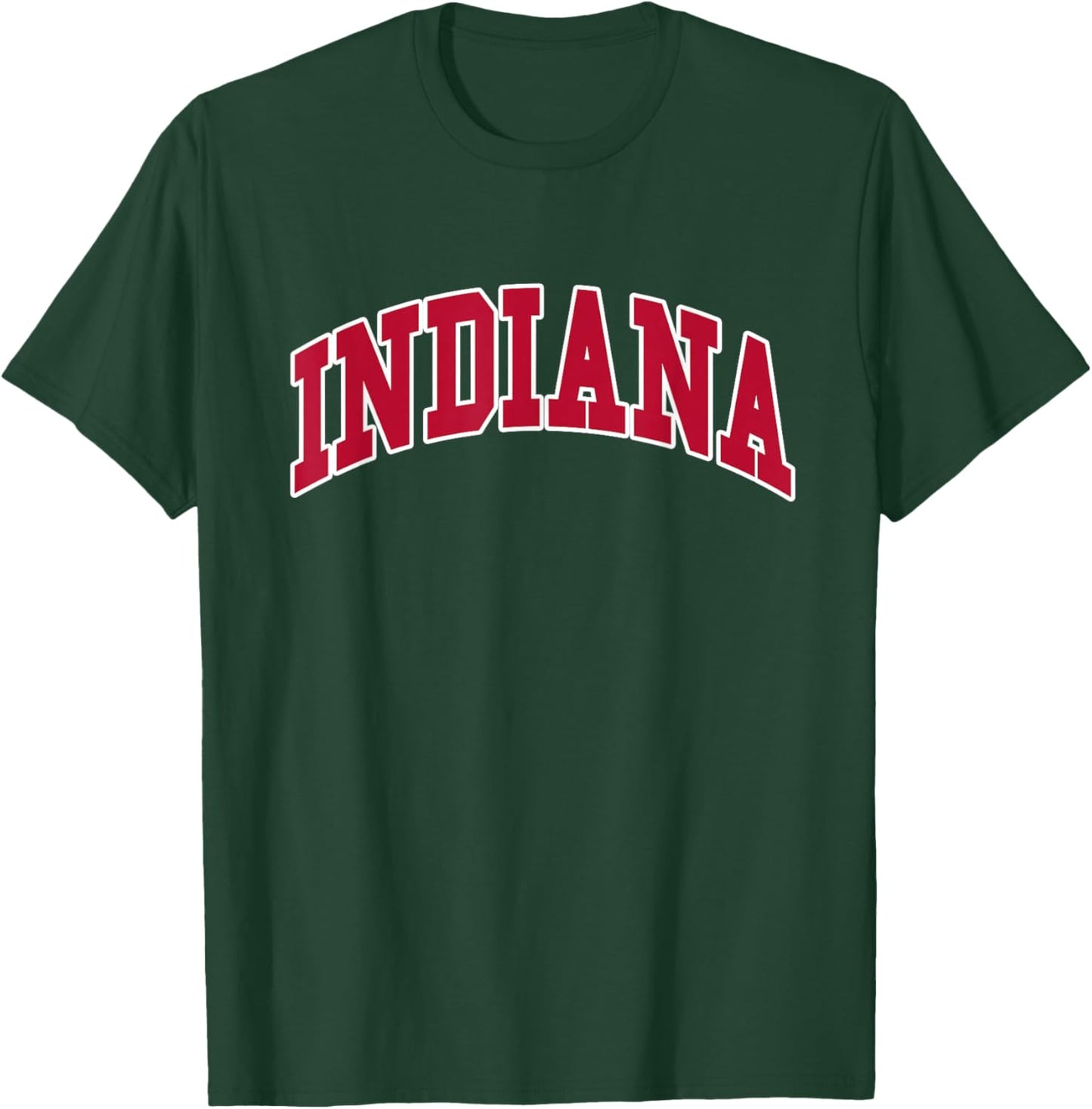 Indiana - Throwback Design T-Shirt - T-Shirt | Forest
