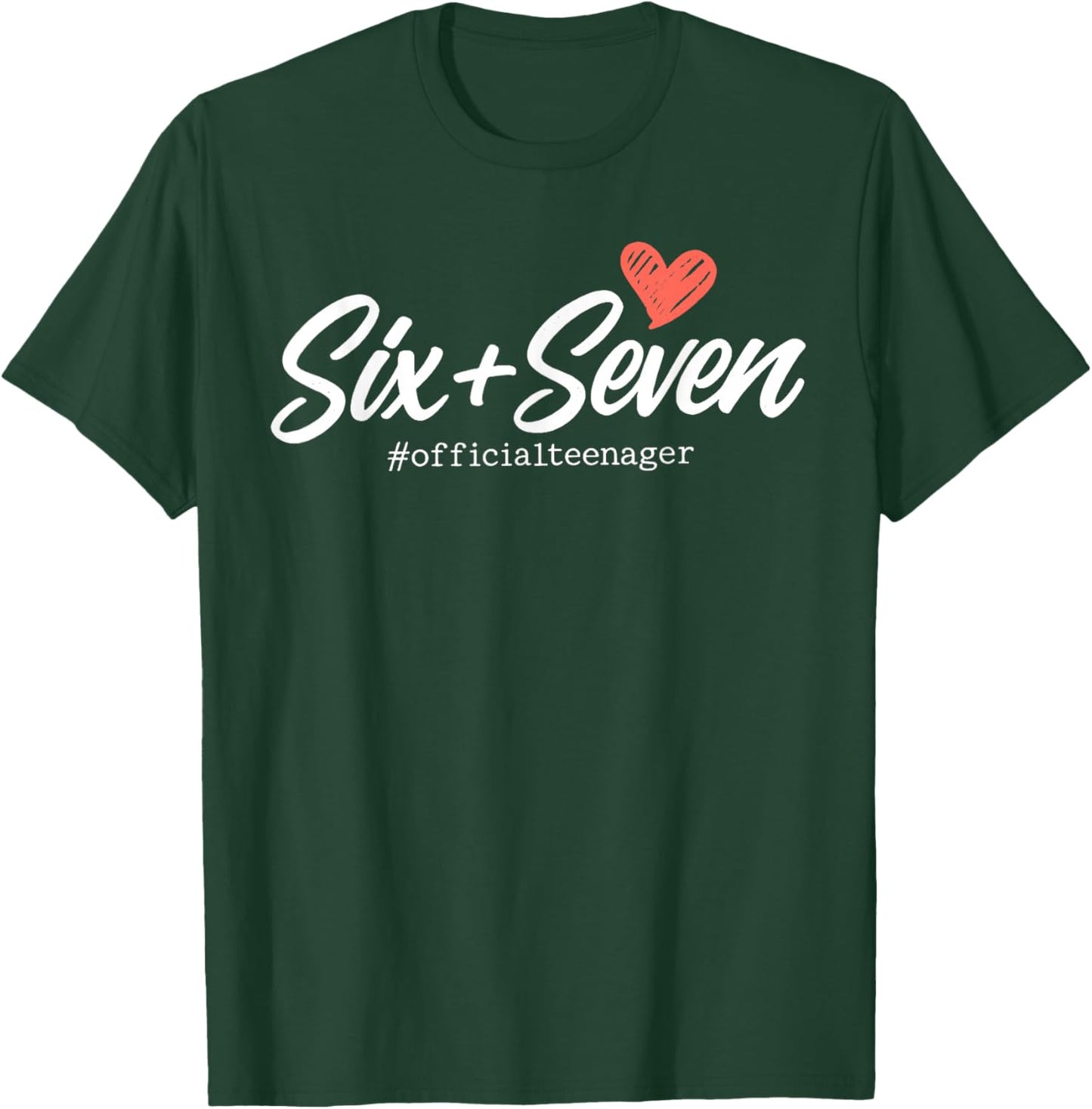 Cute Six Seven 13th Birthday Official Teenager Girl 6 7 Meme T-Shirt - T-Shirt | Forest