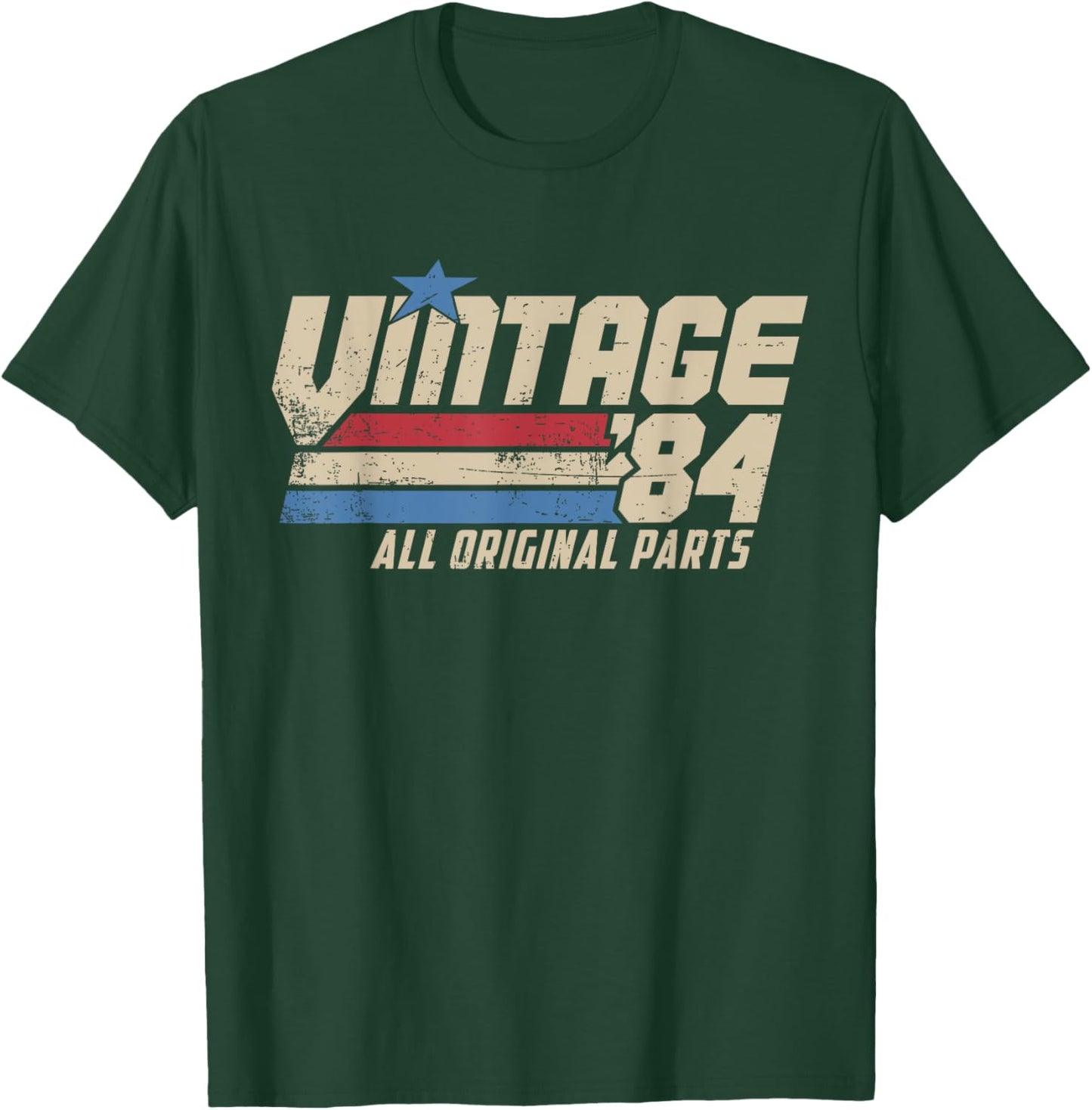 Vintage '84 Retro 41st Birthday Top 1984 Dad USA 40 T-Shirt - T-Shirt | Forest