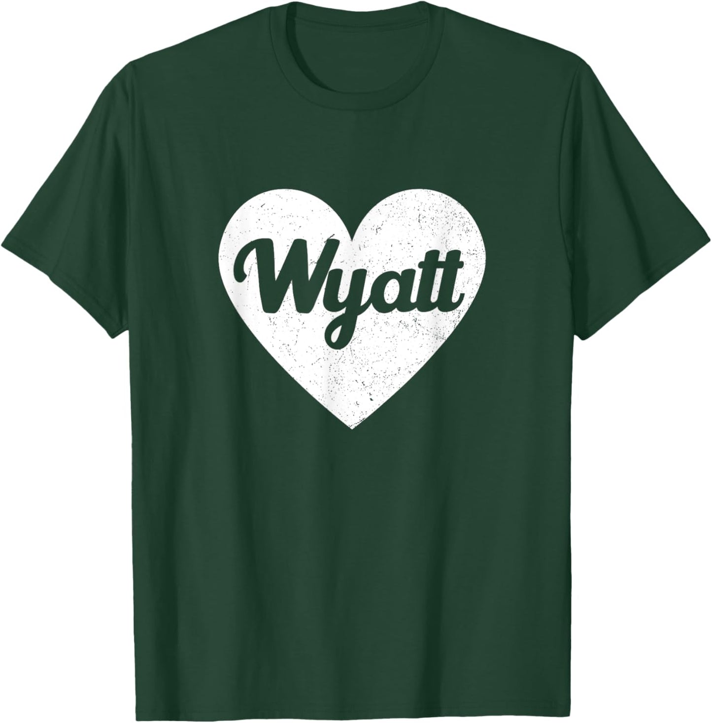 I Heart Wyatt Favorite First Name Heart Love Wyatt T-Shirt - T-Shirt | Forest