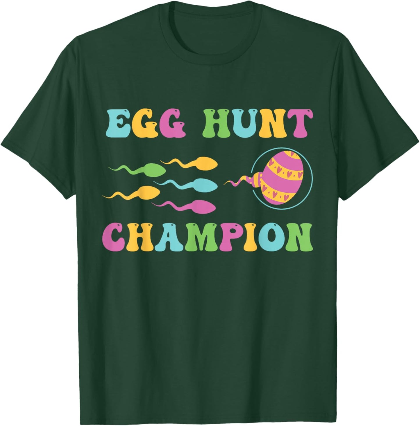 Egg Hunt Champion Funny Dad Easter Pregnancy Announcement T-Shirt - T-Shirt | Forest