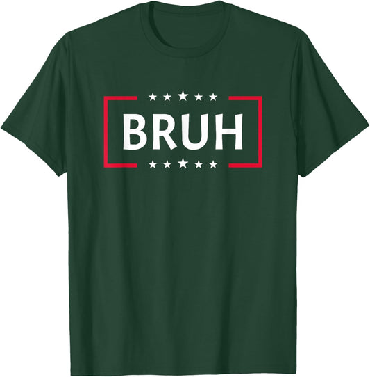 Bruh Cool Bro Mom Slang Teens Trendy Funny Saying Men Bruh T-Shirt - T-Shirt | Forest
