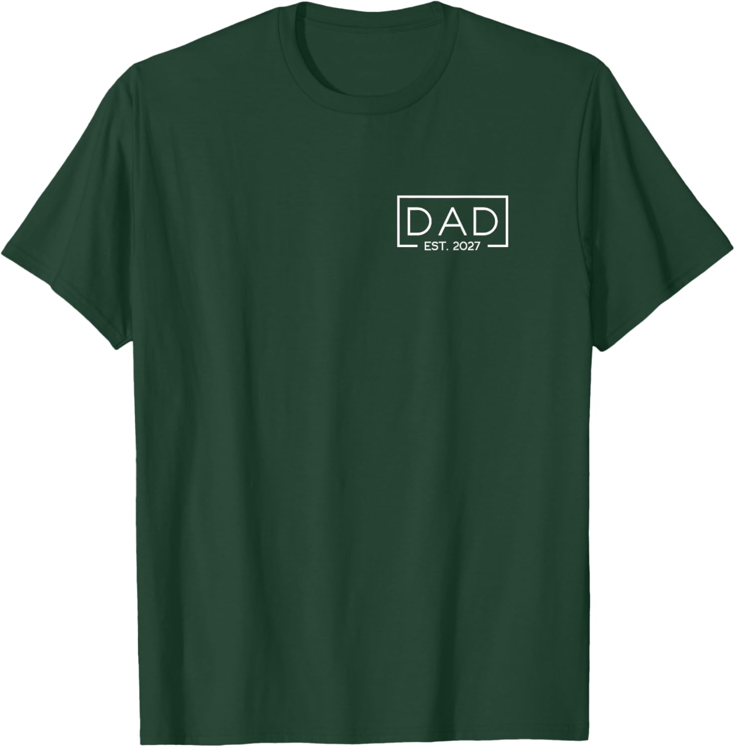 Dad Est. 2027 Logo Father 2027 Loading New Dad 2027 T-Shirt - T-Shirt | Forest