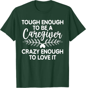 Funny Caregiver Art Men Girls Caregiving Caregiver T-Shirt - T-Shirt | Forest