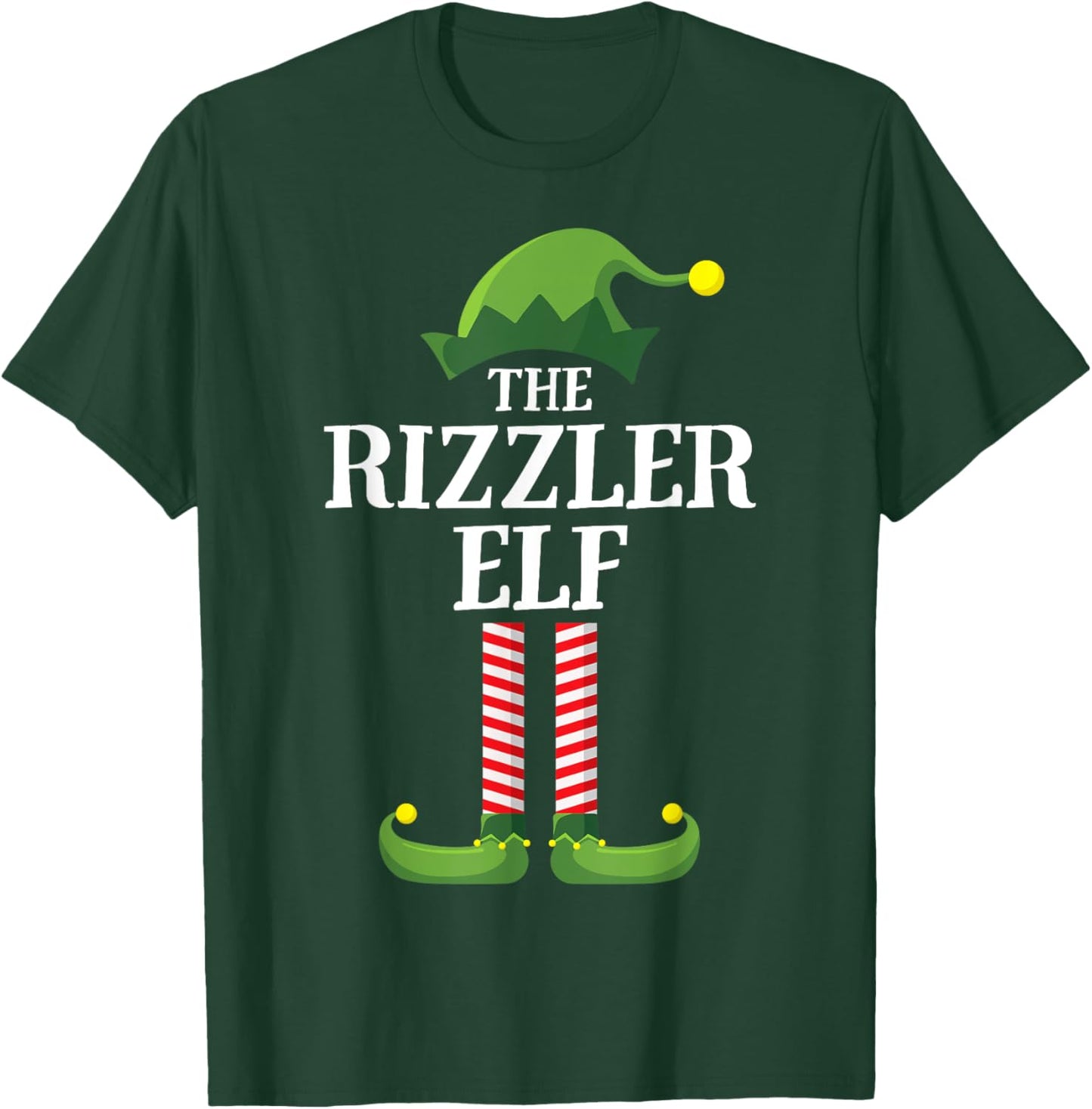 The Rizzler Elf Matching Family Group Funny Christmas T-Shirt - T-Shirt | Forest